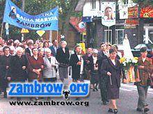 Procesja ulicami Zambrowa.