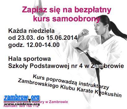 Kurs samoobrony „Bezpieczna kobieta w mieście” - ruszyły zapisy do projektu