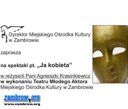 W piątek spektakl „Ja kobieta” w Centrum Kultury