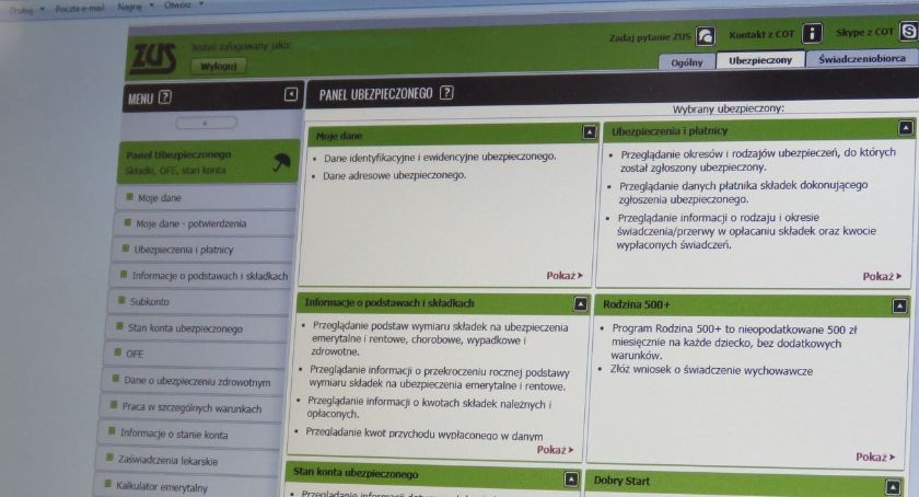 Platforma Usług Elektronicznych ZUS w czasie epidemii