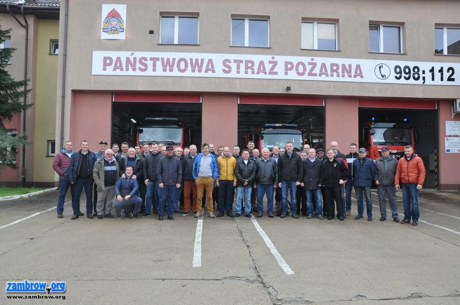 Wyjazdowe szkolenie strażaków powiatu zambrowskiego