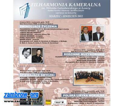 Zapraszamy na koncerty do Filharmonii w Łomży