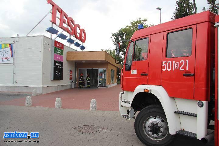 Ewakuacja w Tesco