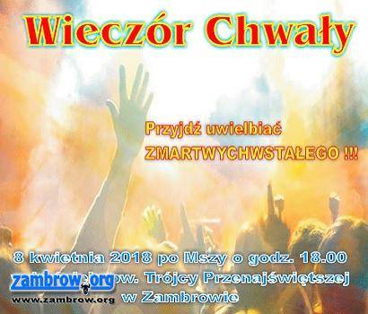 Dzisiaj Wieczór Chwały w „Trójcy”