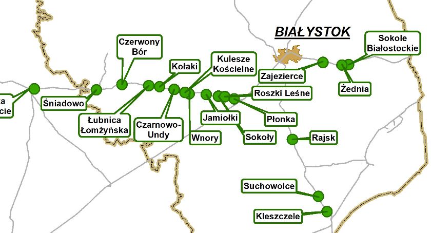W województwie podlaskim ma powstać 17 przystanków kolejowych