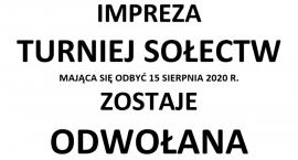 Turniej Sołectw o Puchar Wójta Gminy Szumowo odwołany!