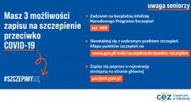 Rusza rejestracja na szczepienia przeciw COVID-19 dla osób powyżej 80. roku życia. Sprawdź, jak się zapisać