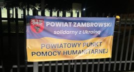 Punkt Pomocy Humanitarnej - tu otrzymają pomoc uchodźcy z Ukrainy przebywający na terenie powiatu zambrowskiego