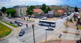 Zobacz Zambrów ONLINE. Widok na skrzyżowanie powraca na YT