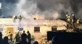 Pożar budynku gospodarczego w Przeździecku-Mroczkach [VIDEO+FOTO]