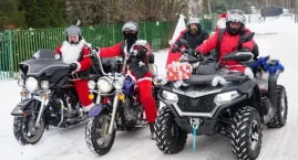 Mikołaje na motocyklach odwiedzili podopiecznych SOSW w Długoborzu i OWR Caritas w Zambrowie [VIDEO+FOTO]