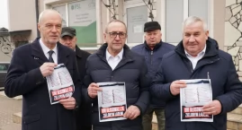 O sytuacji polskiego rolnictwa mówili parlamentarzyści przed biurem poselskim wiceministra Stefana Krajewskiego [FOTO+VIDEO]