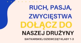 Trwa nabór do sekcji siatkówki dla dziewczynek z klas I-III