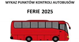 Wykaz punktów kontroli autobusów na ferie 2025