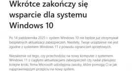 Koniec ery Windows 10? Od dziś koniec darmowego wspa…