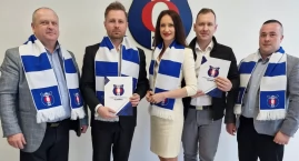 Piłkarze Olimpii Zambrów i Korony Kielce pod opieką lekarzy z zambrowskiego szpitala [FOTO]