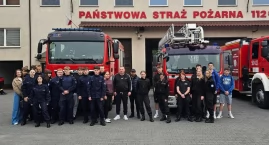 Uczniowie klas mundurowych z 