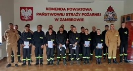 Ochotnicy zdali egzamin w komendzie. Powiat zambrowski ma 19 nowych ratowników