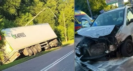 Zderzenie na skrzyżowaniu Łomżyńskiej i Polowej w Za&hellip;