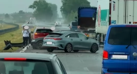 Kolizja na trasie S8. Ruch w kierunku Białegostoku c&hellip;