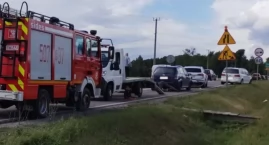 Kolizja trzech osobówek w gminie Zambrów [FOTO]