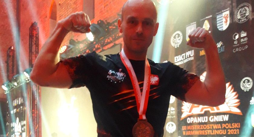 Mistrzostwa Polski Armwrestlingu - III miejsce mieszkańca Siemiatycz