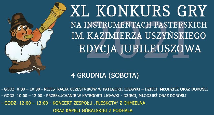 XL Konkurs Gry na Instrumentach Pasterskich im. Kazimierza Uszyńskiego – edycja jubileuszowa