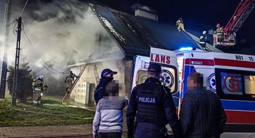 Ocaleni z pożaru domu