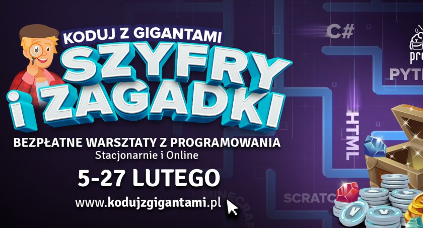 „Koduj z Gigantami – Szyfry i Zagadki” - bezpłatne warsztaty z programowania