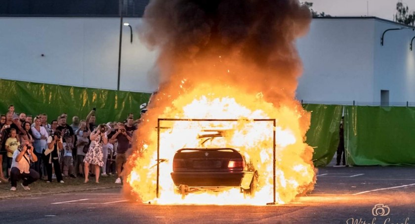 R-Stunts w Łosicach. Kaskaderzy filmowi na żywo