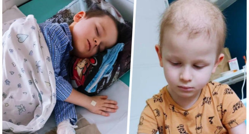 4-letni Dominik Mańkowski z Białowieży walczy z nowotworem - neuroblastomą. 