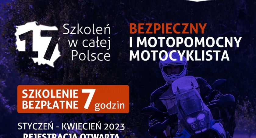 Bezpieczny i MotoPomocny Motocyklista - bezpłatne szkolenie w Siemiatyczach 