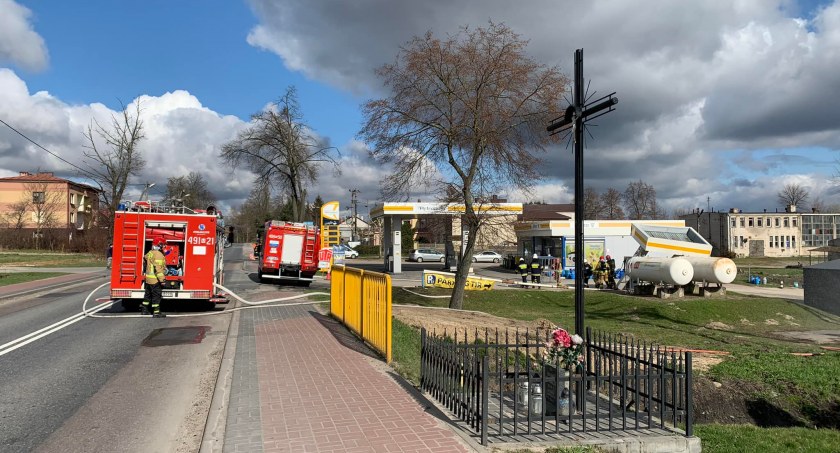 Uszkodzony zbiornik gazu