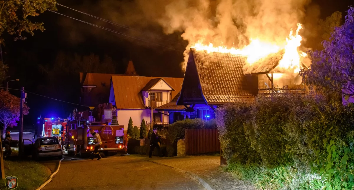 Pożar domu w Siemiatyczach 