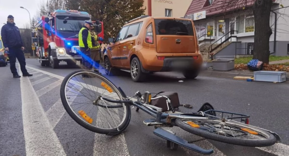 Potrącenie na przejściu dla pieszych