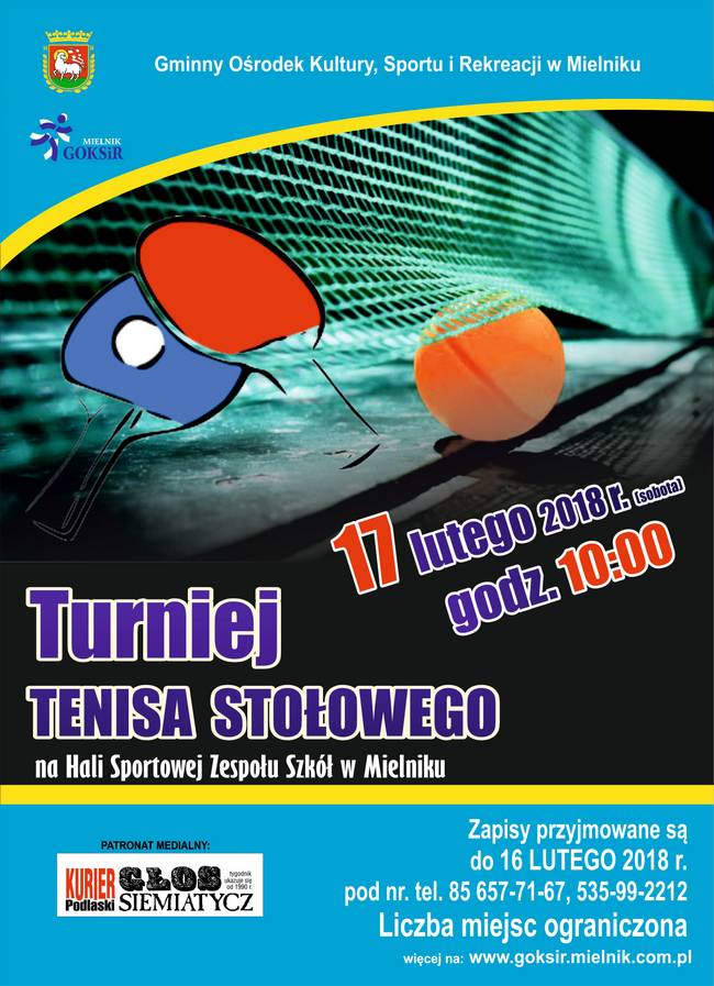 Turniej Tenisa Stołowego w Mielniku