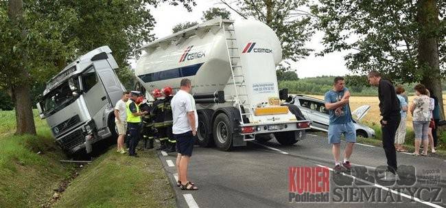Laskowszczyzna - Wypadek na drodze nr 19