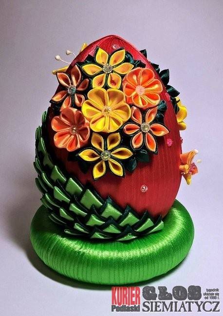 Pisanki kanzashi