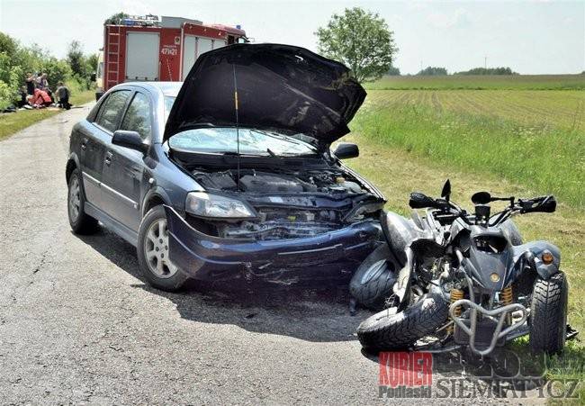Tragedia na drodze - w wypadku zginął kierowca quada 