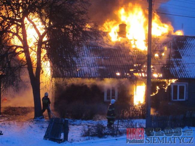  Pożar w Nurcu Stacji - Ośmioro dzieci bez domu