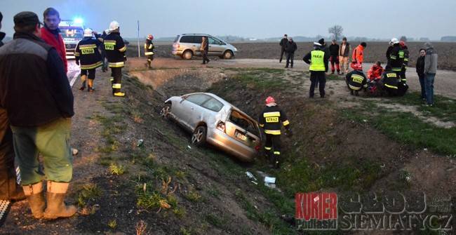 Wypadek. Kierowca w szpitalu