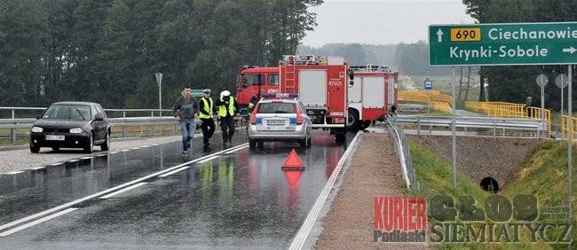Wypadek na drodze 690