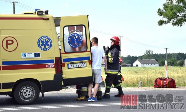 Kolejny wypadek na drodze Siemiatycze - Ciechanowiec