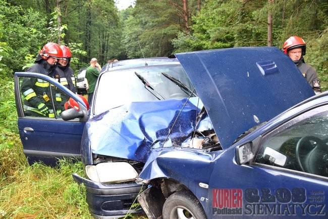 Perlejewo - Wypadek 2 osoby w szpitalu