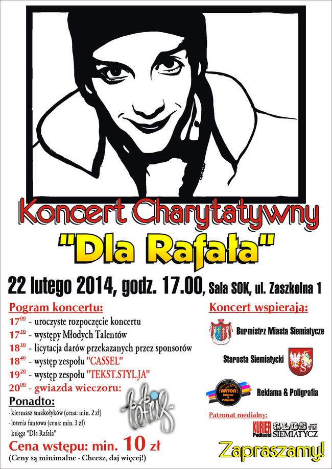 Siemiatycze - Koncert charytatywny „Dla Rafała”