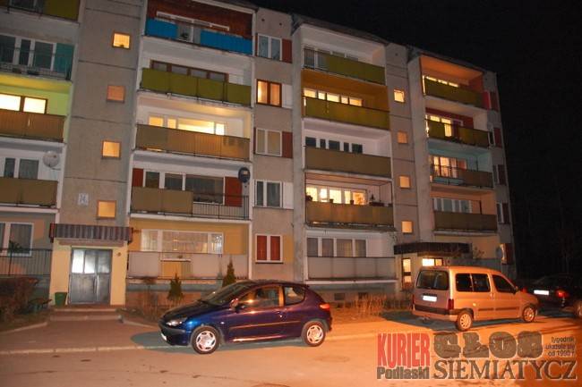 Siemiatycze - Tragedia w mieszkaniu na Wysokiej