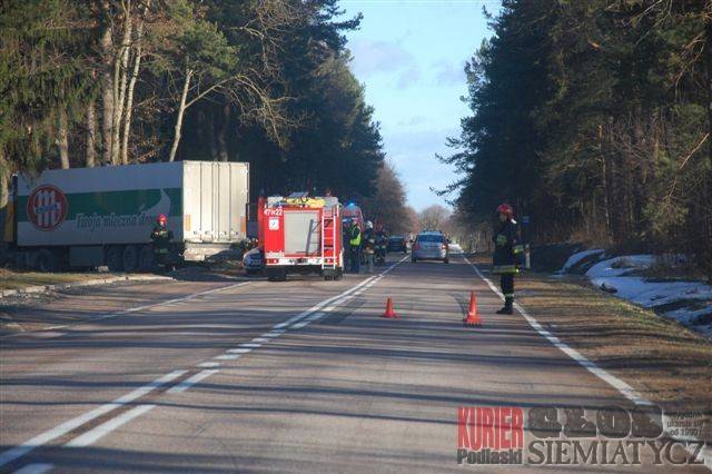 Wypadek koło Piotrowa