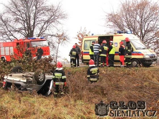 Wypadek koło Stadnik