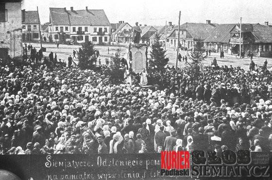 1921. Uroczystość odsłonięcia pomnika Tadeusza Kościuszki