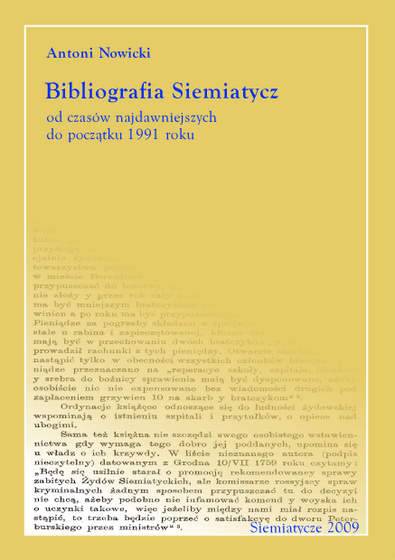 Bibliografia Siemiatycz